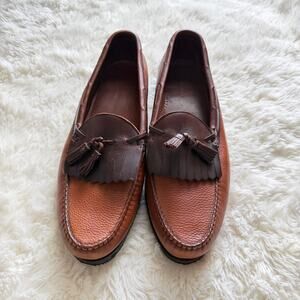 Allen Edmonds Nashua brown slip on loafers
